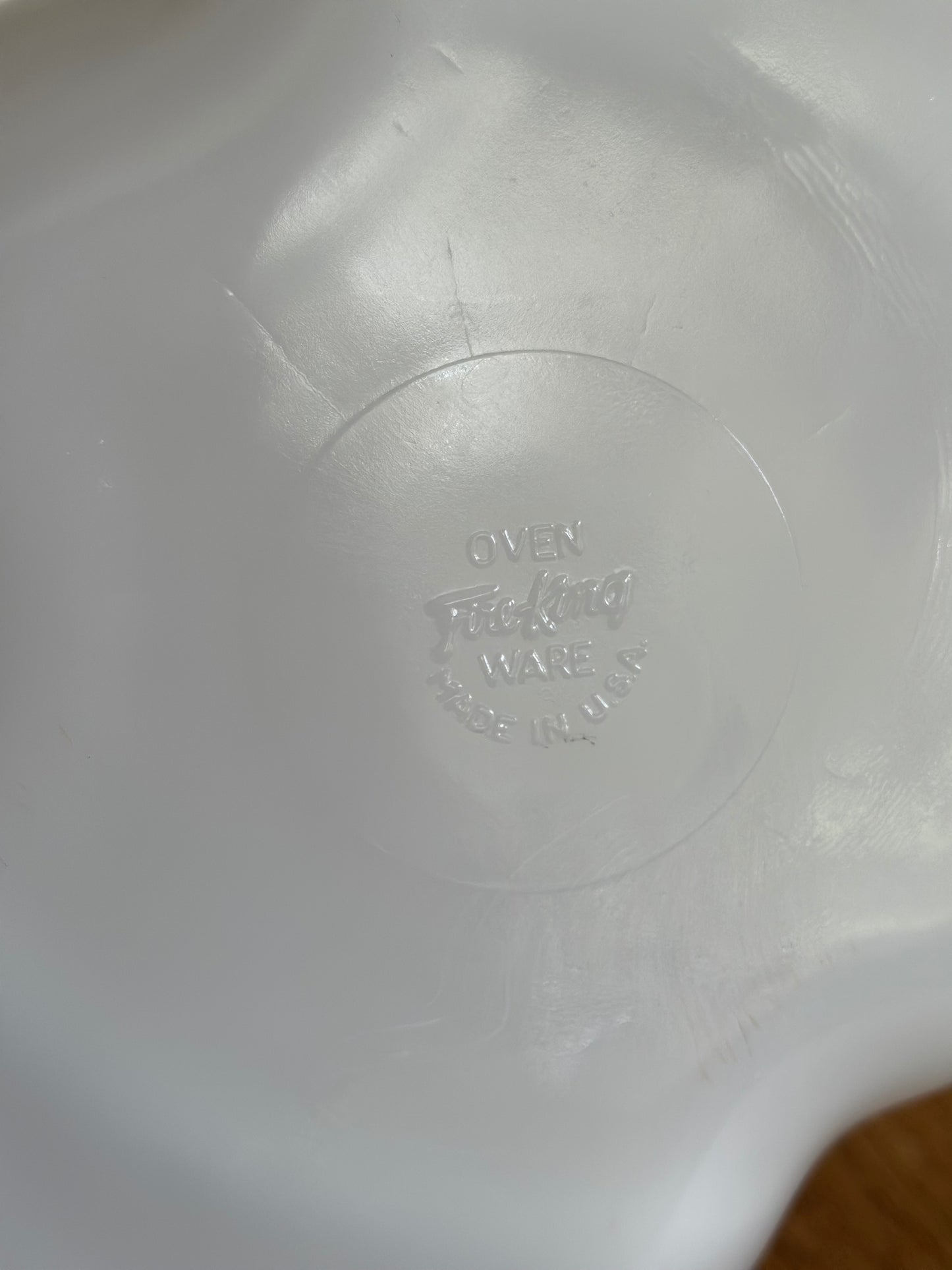 Vintage Fire-King Milk Glass Relish Tray