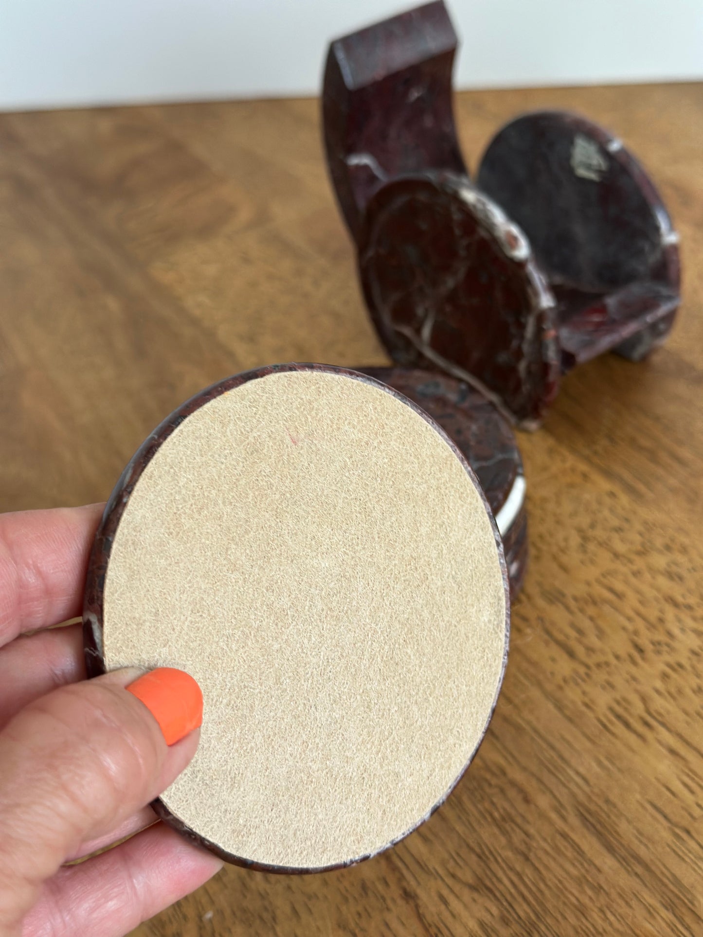 Brown Marble Coaster Set