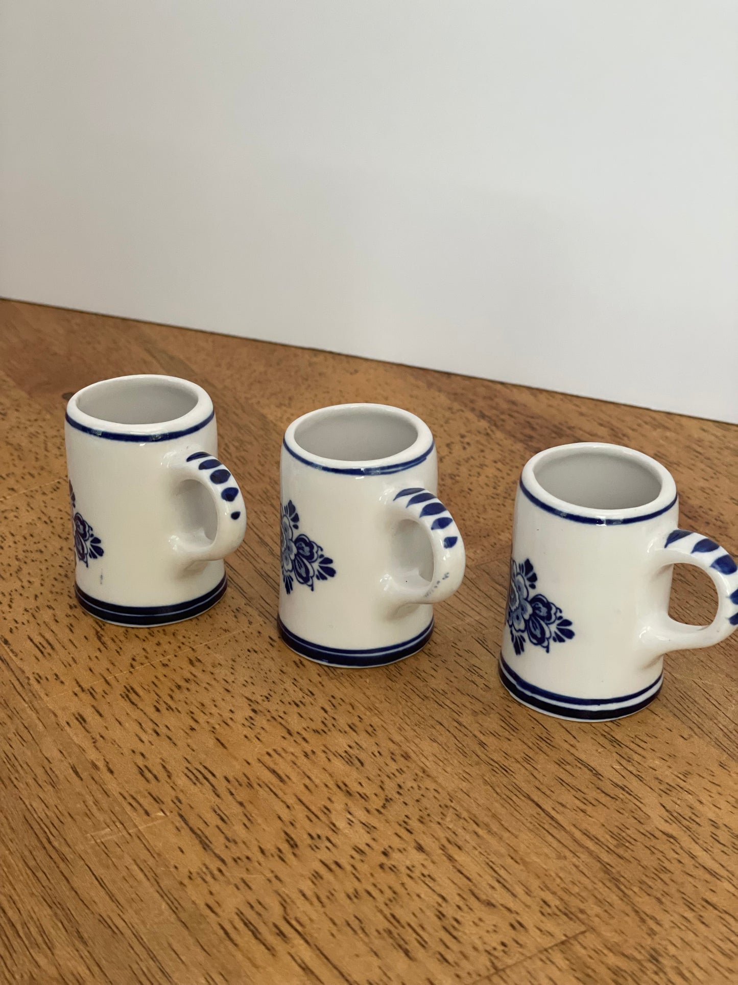 Delft Blue Miniature Stein Windmill-Set 3