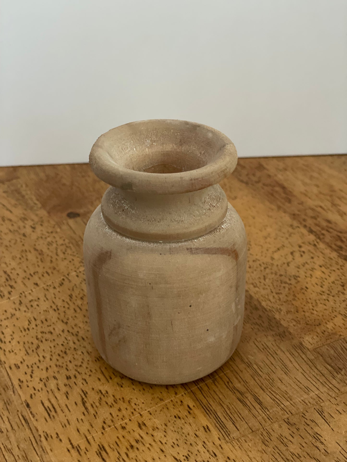 4" Wooden Vase