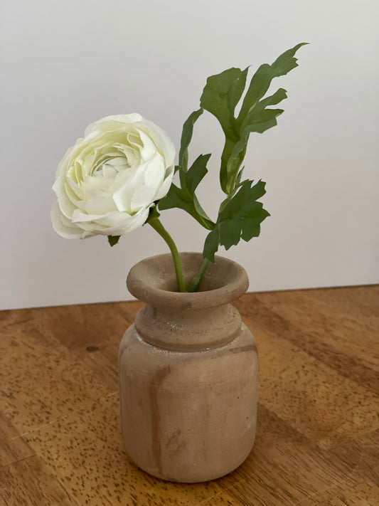4" Wooden Vase