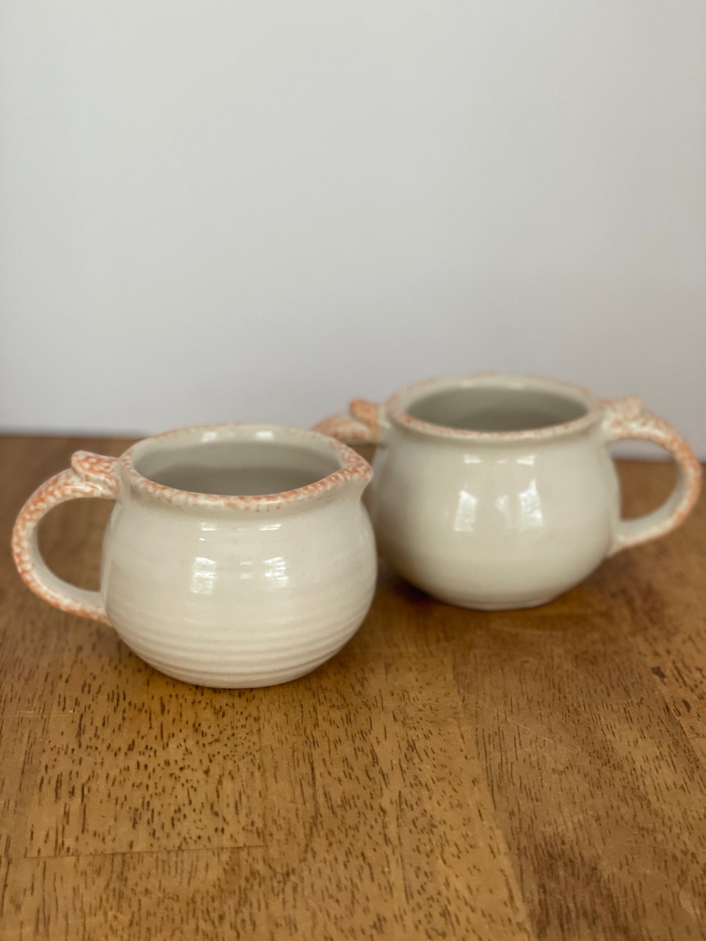 Vintage Loomco Jack-o-Latern Sugar/Creamer Set