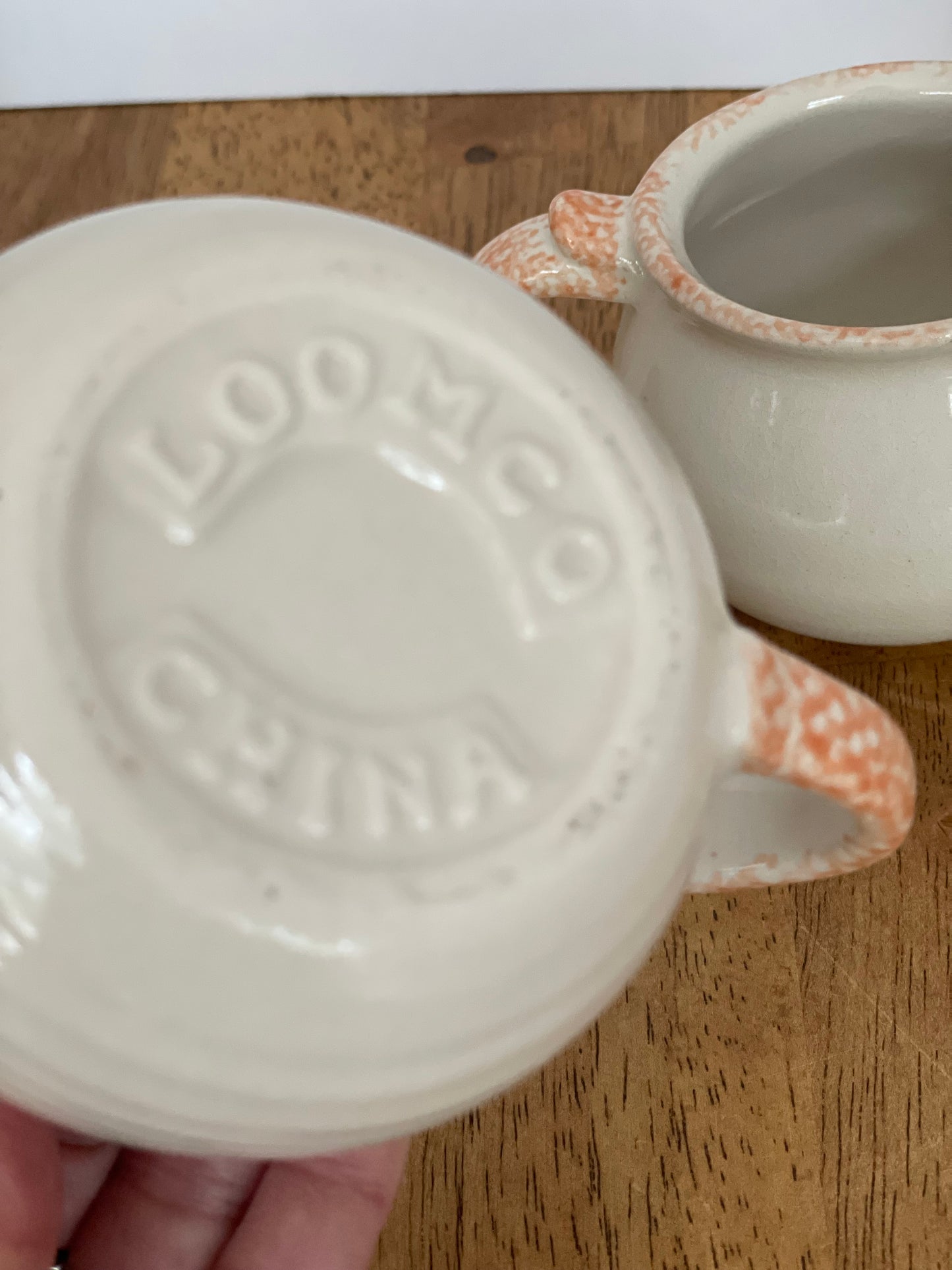 Vintage Loomco Jack-o-Latern Sugar/Creamer Set
