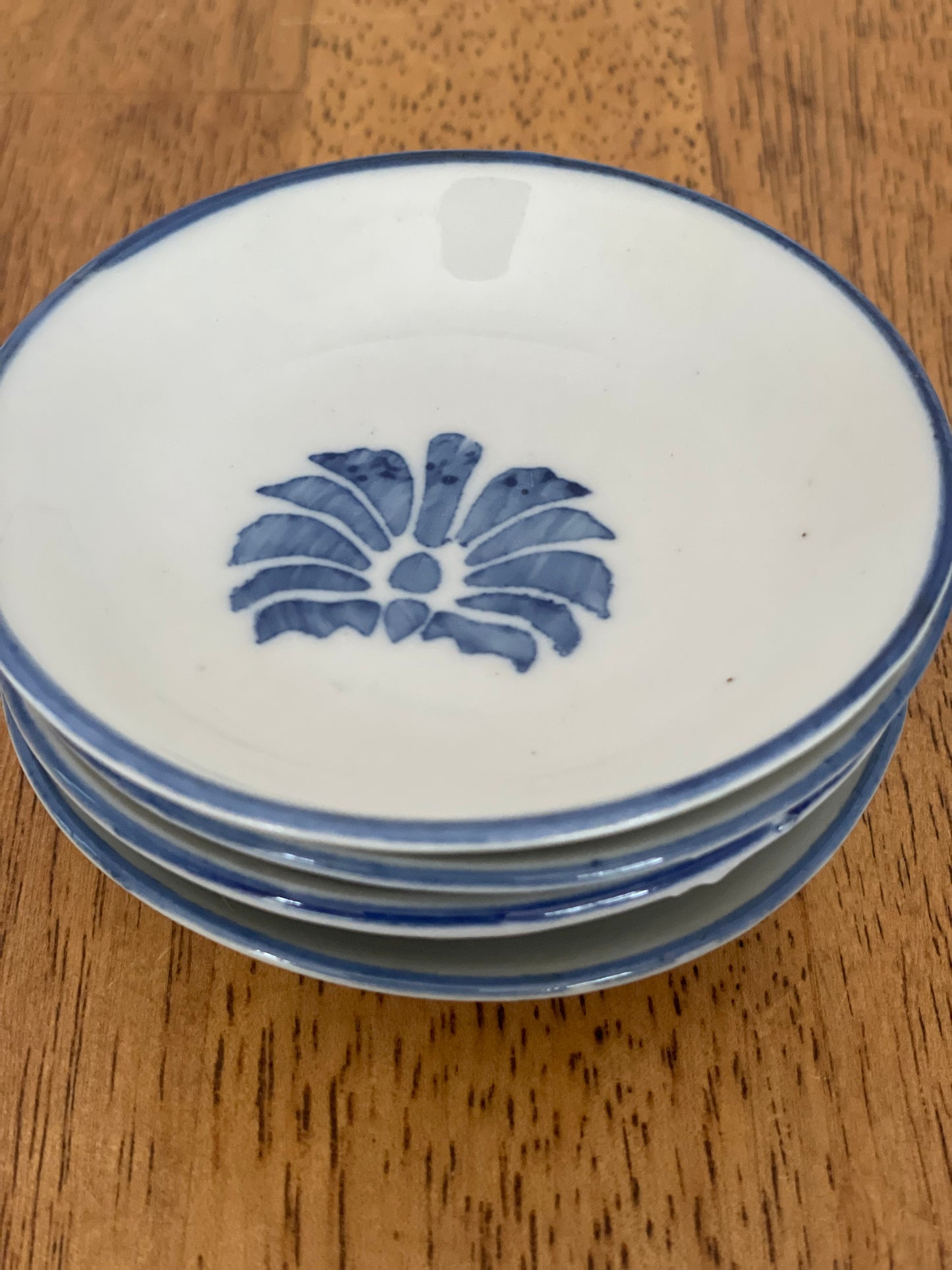 Vintage Chinese Blue & White Mini Sauce Bowl Set (12)