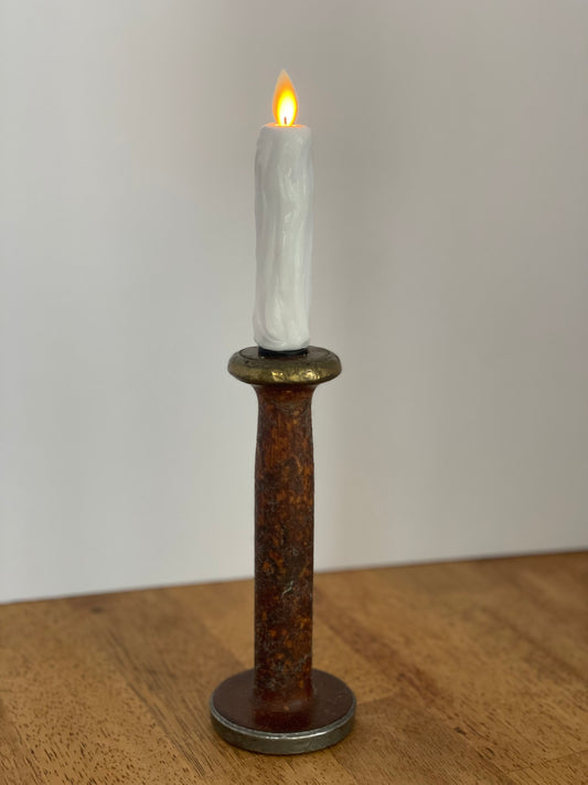 Primitive English Spool Flameless Candle