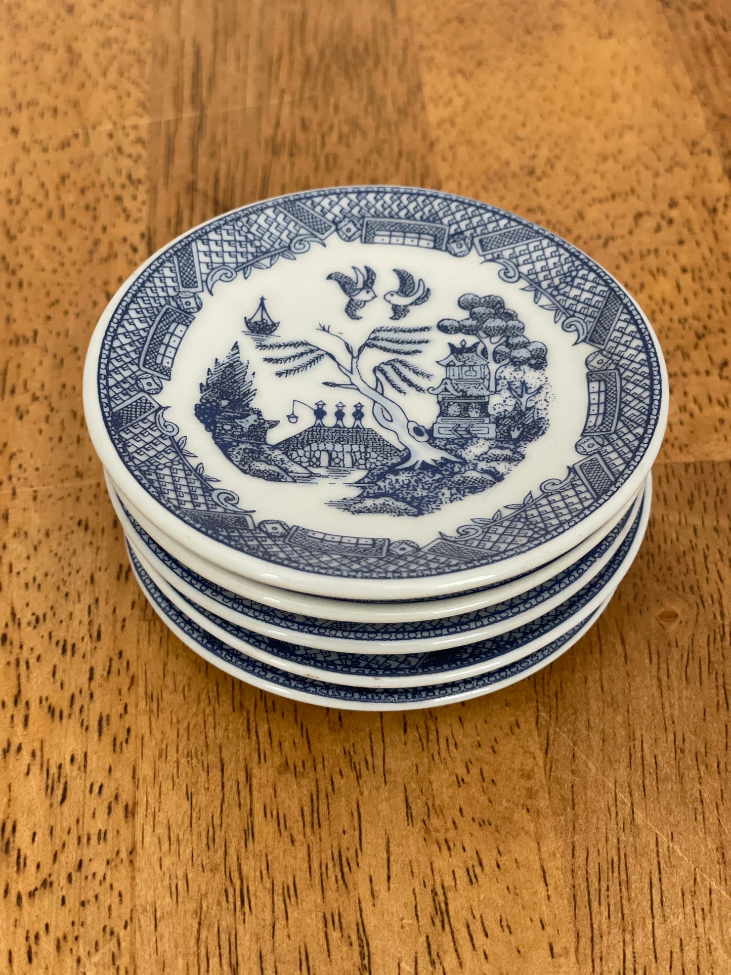 Miniture Blue & White Plate Set (5)