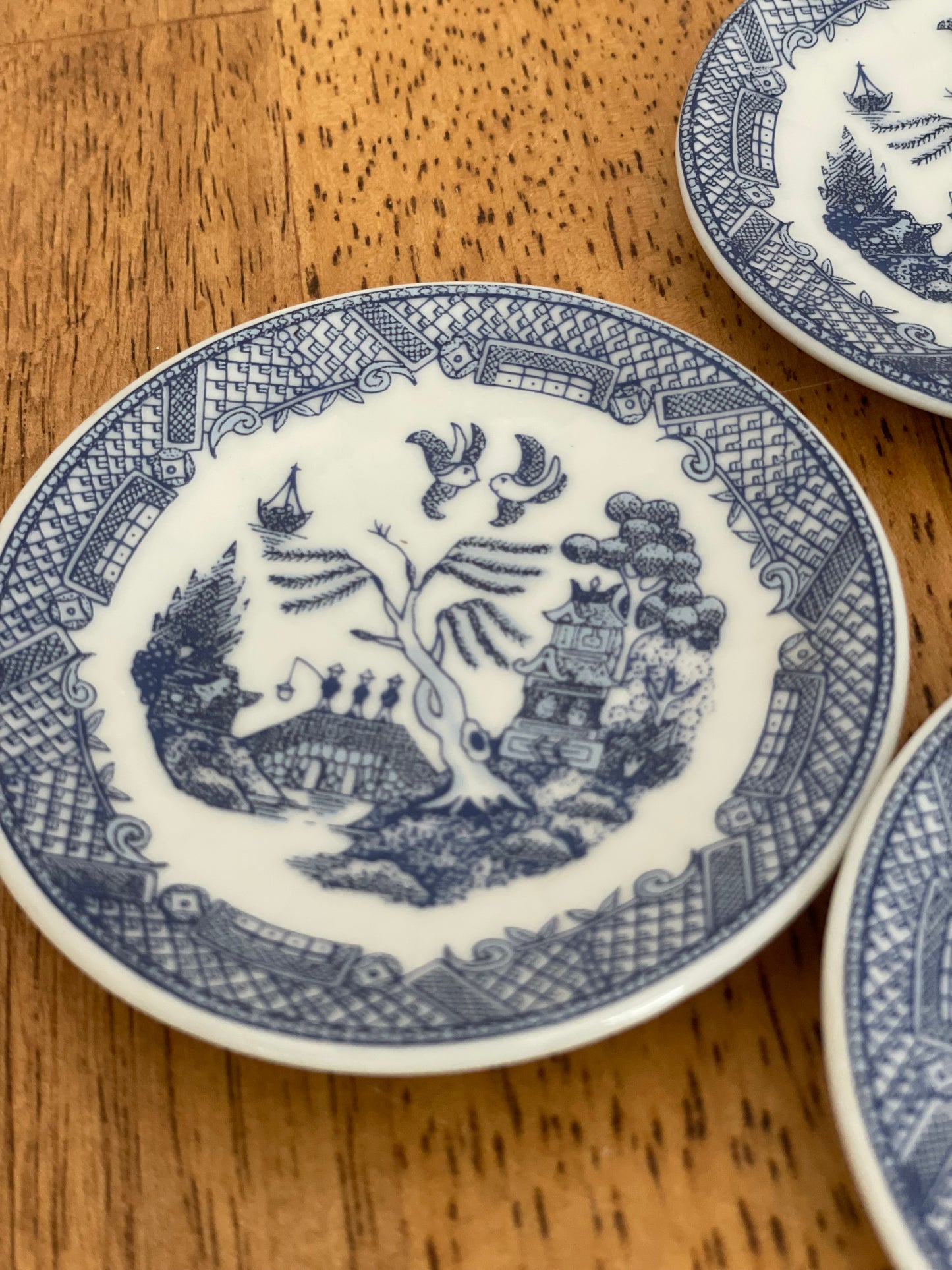 Miniture Blue & White Plate Set (5)