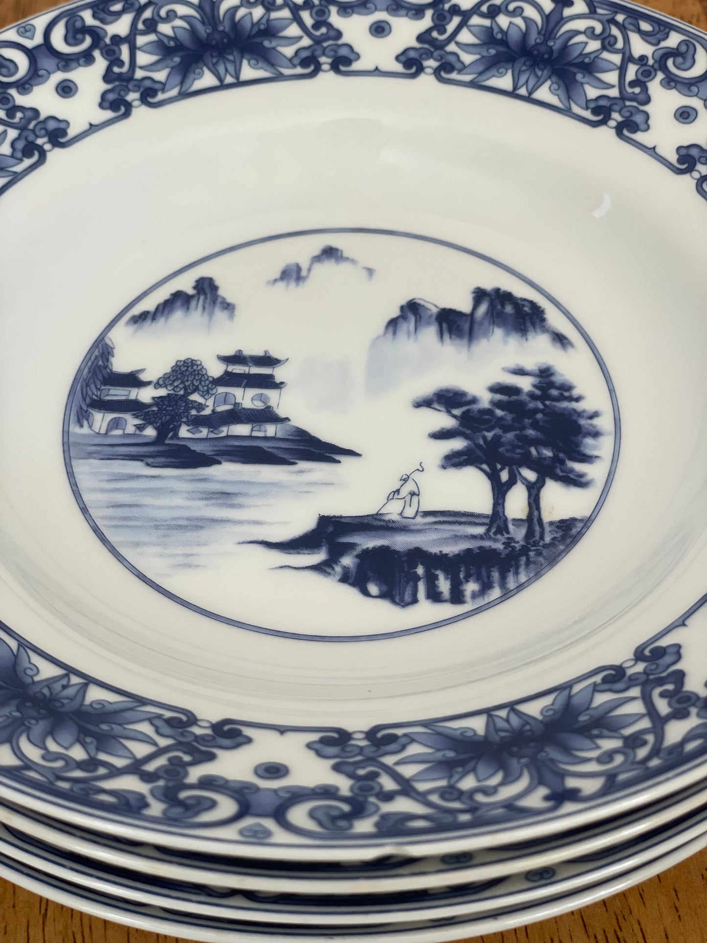 Canton Blue Coupe Soup Bowl (4)