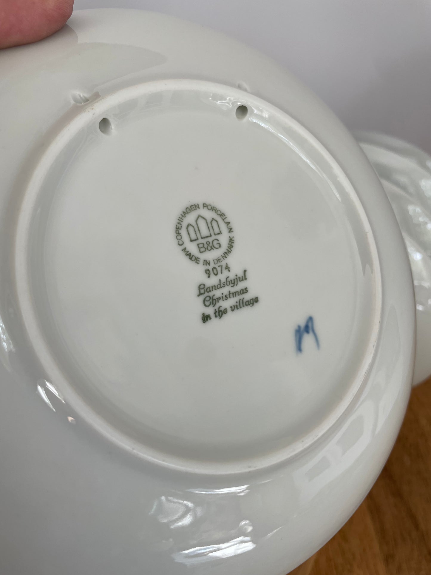 Vintage Bing & Grondahl Blue & White Porcelain Plates (5)