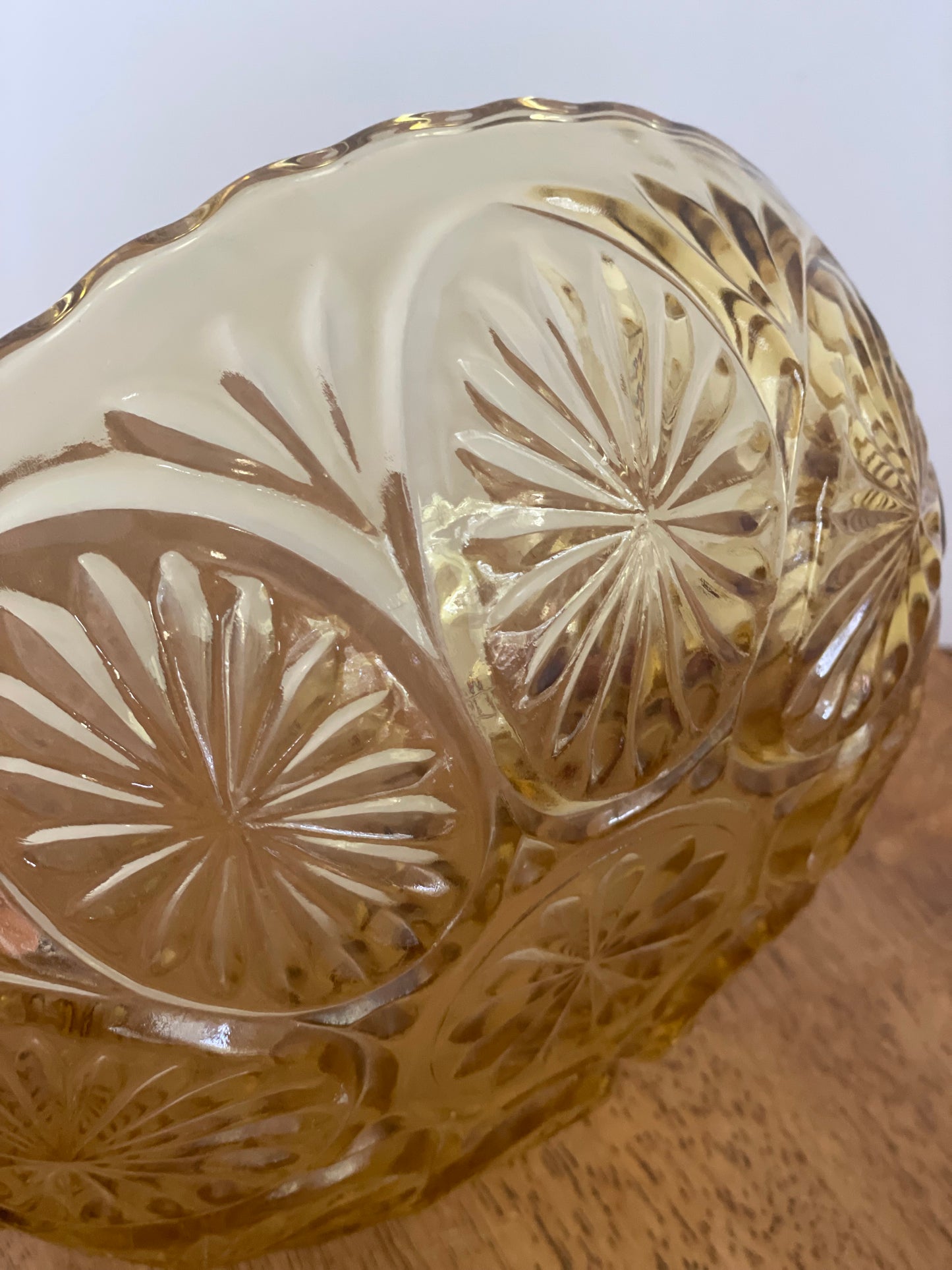 Amber Glass Bowl