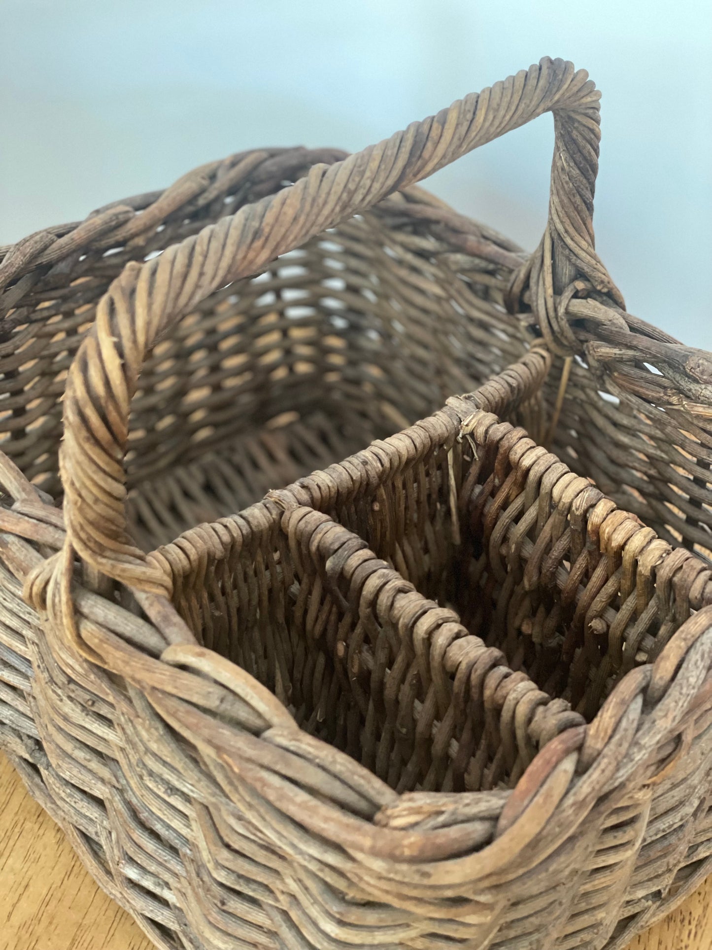 Wicker Utensil Basket