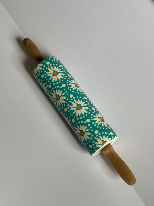 The Pioneer Woman Ceramic Rolling Pin "Flea Market Floral"