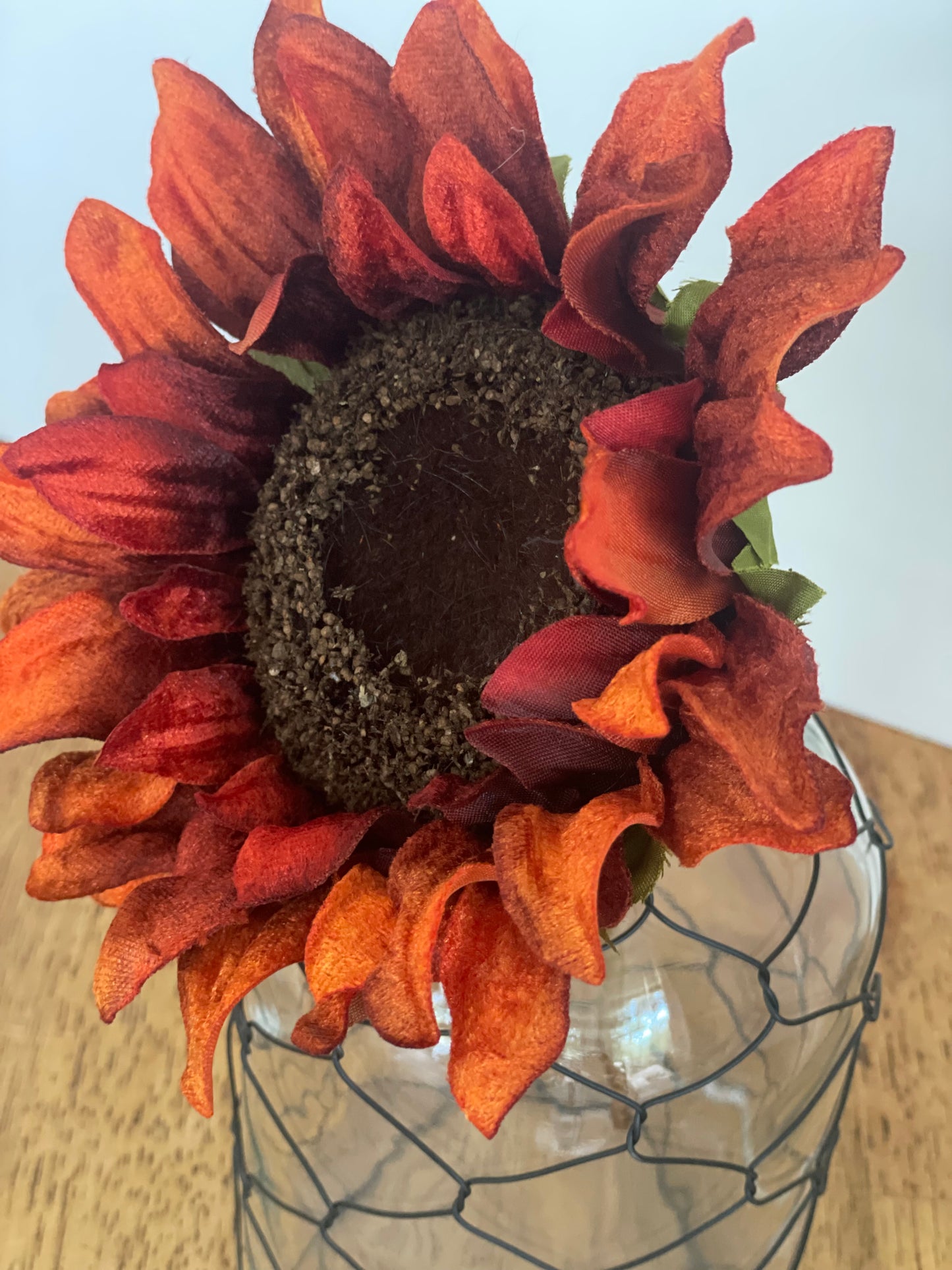 Artificial Sunflower Pick Rust