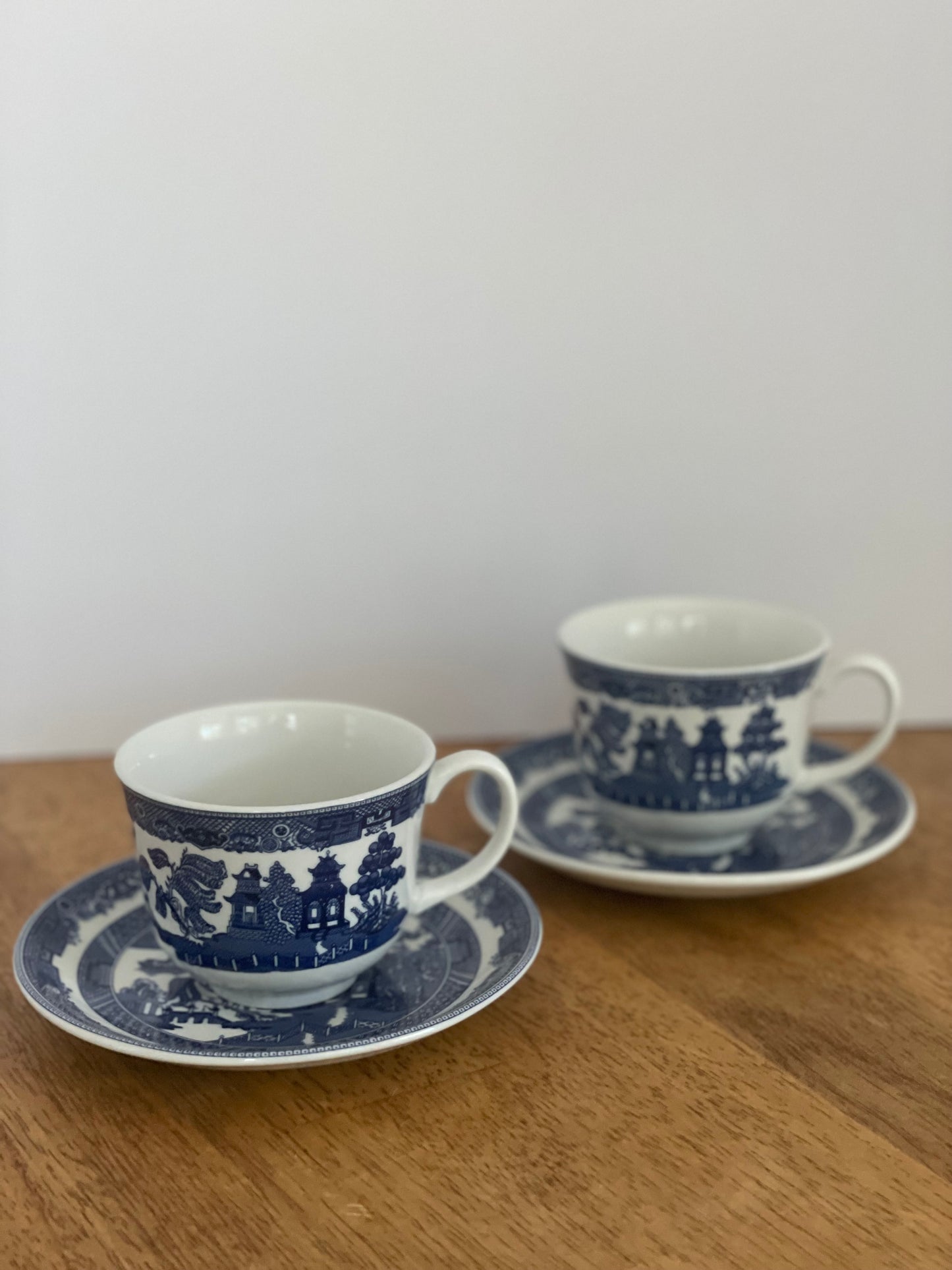 Johnston Brothers Blue Willow Tea Cup & Saucer Set