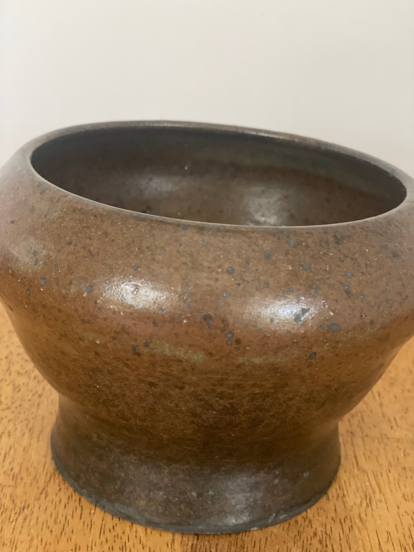 Brown Pottery Bowl/Planter