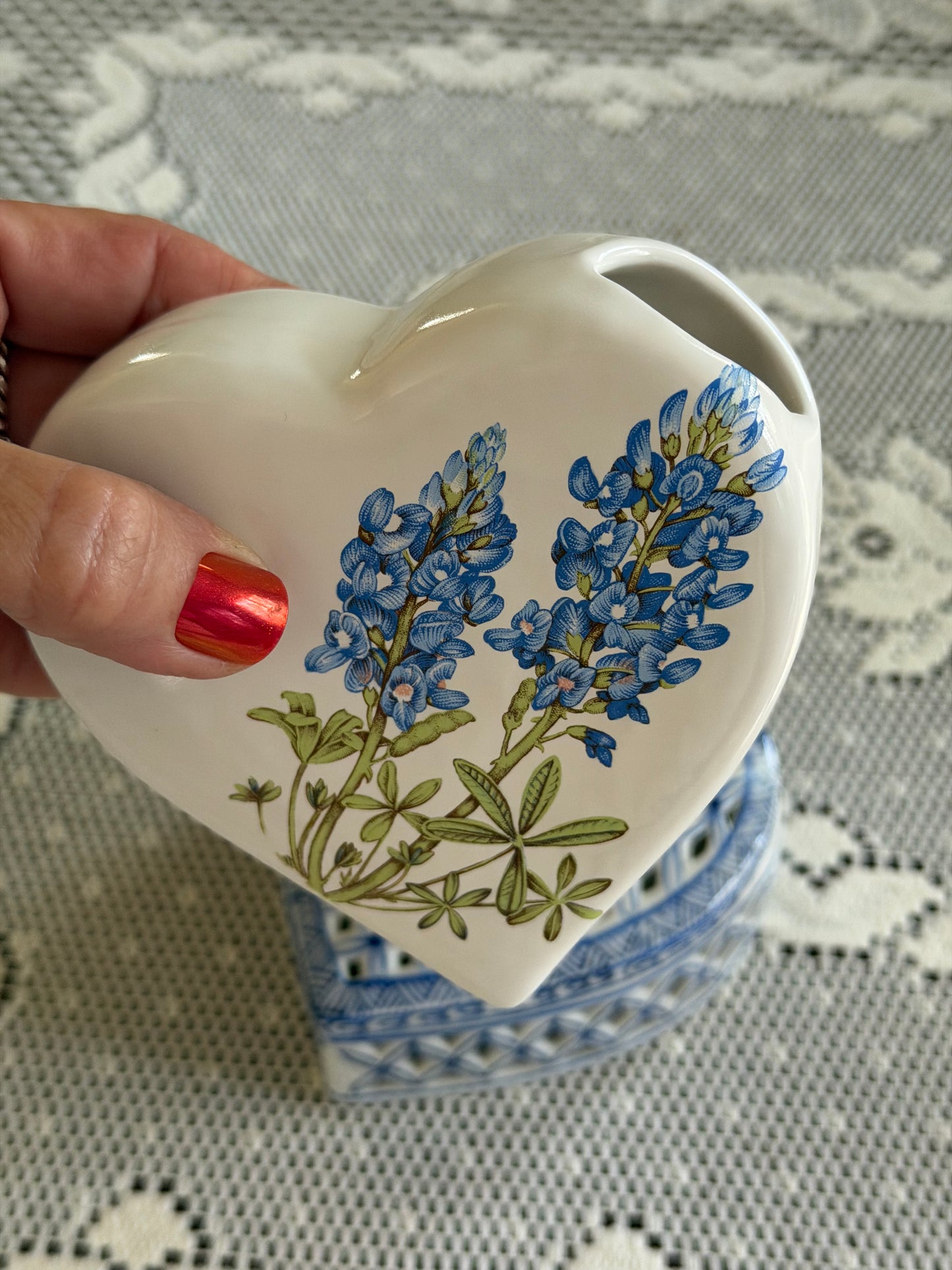 Ceramic Heart Trinket Dish/Bud Vase