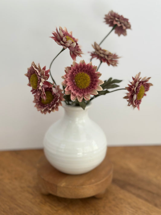 5" Natural Round Wood Riser