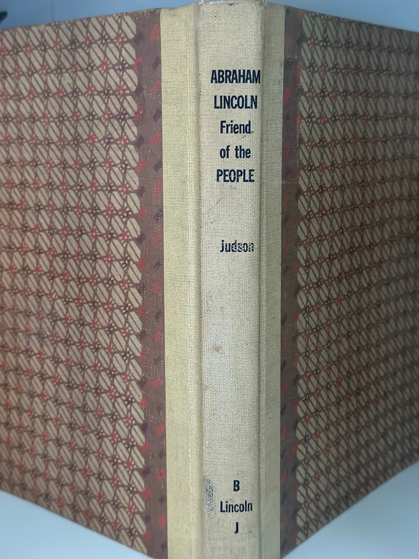 Vintage "Abraham Lincoln Friend of The People" Book