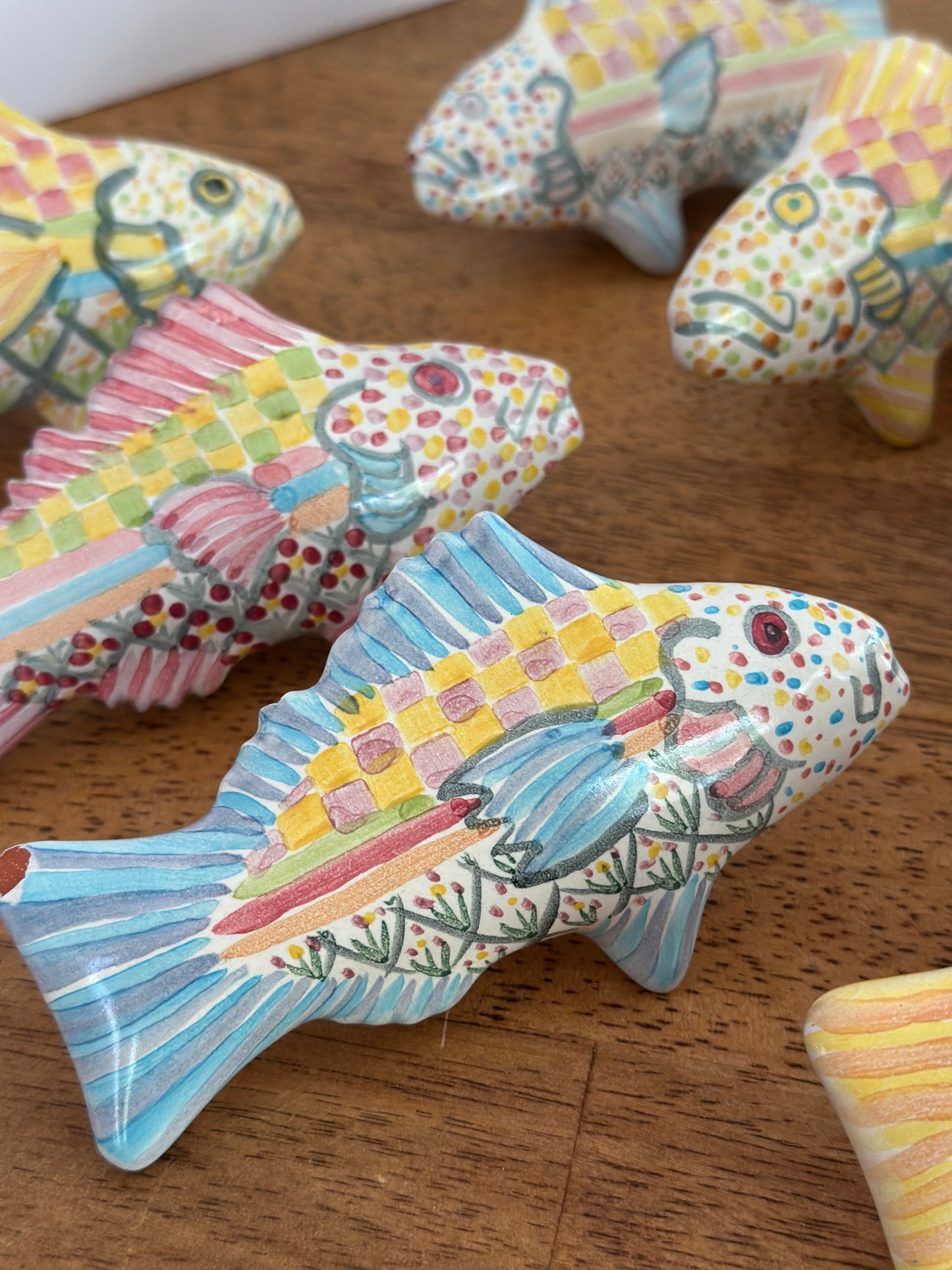 Mackenzie Childs Fish Story Drawer Pulls (7)