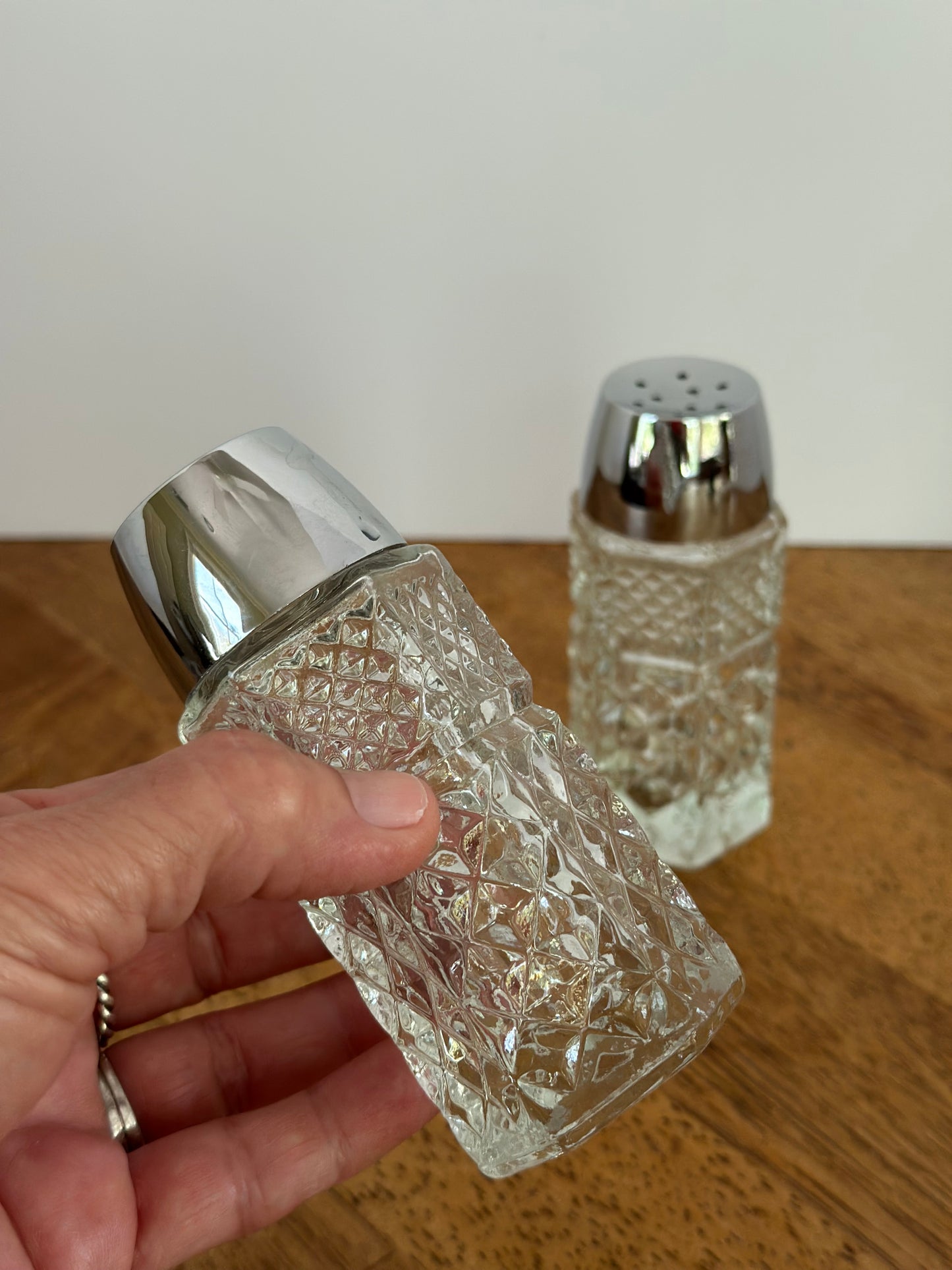 Vintage Anchor Hocking Wexford Salt & Pepper Shakers