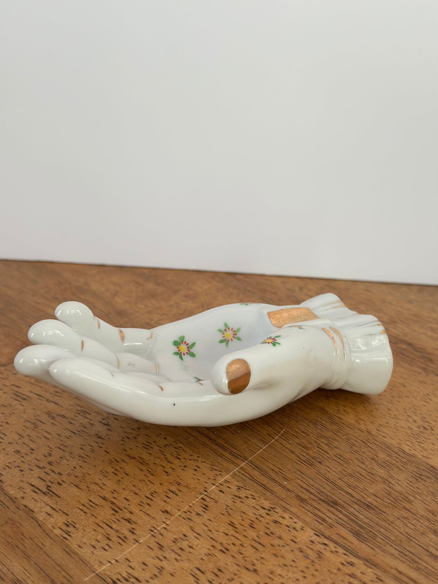 Vintage Hand Painted Porcelain Hand Ashtray/Trinket Dish
