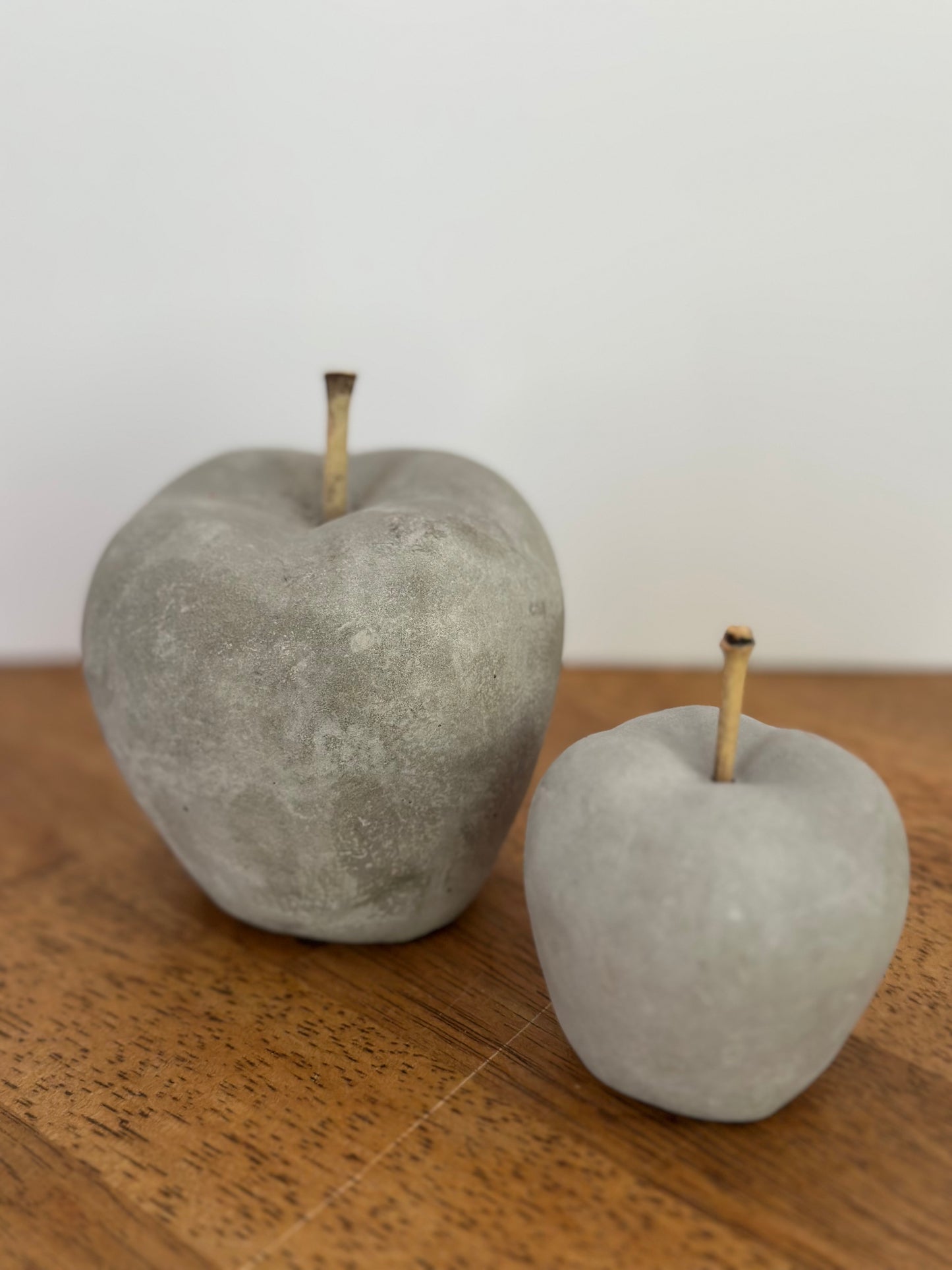 Cement Apple Decor (2)