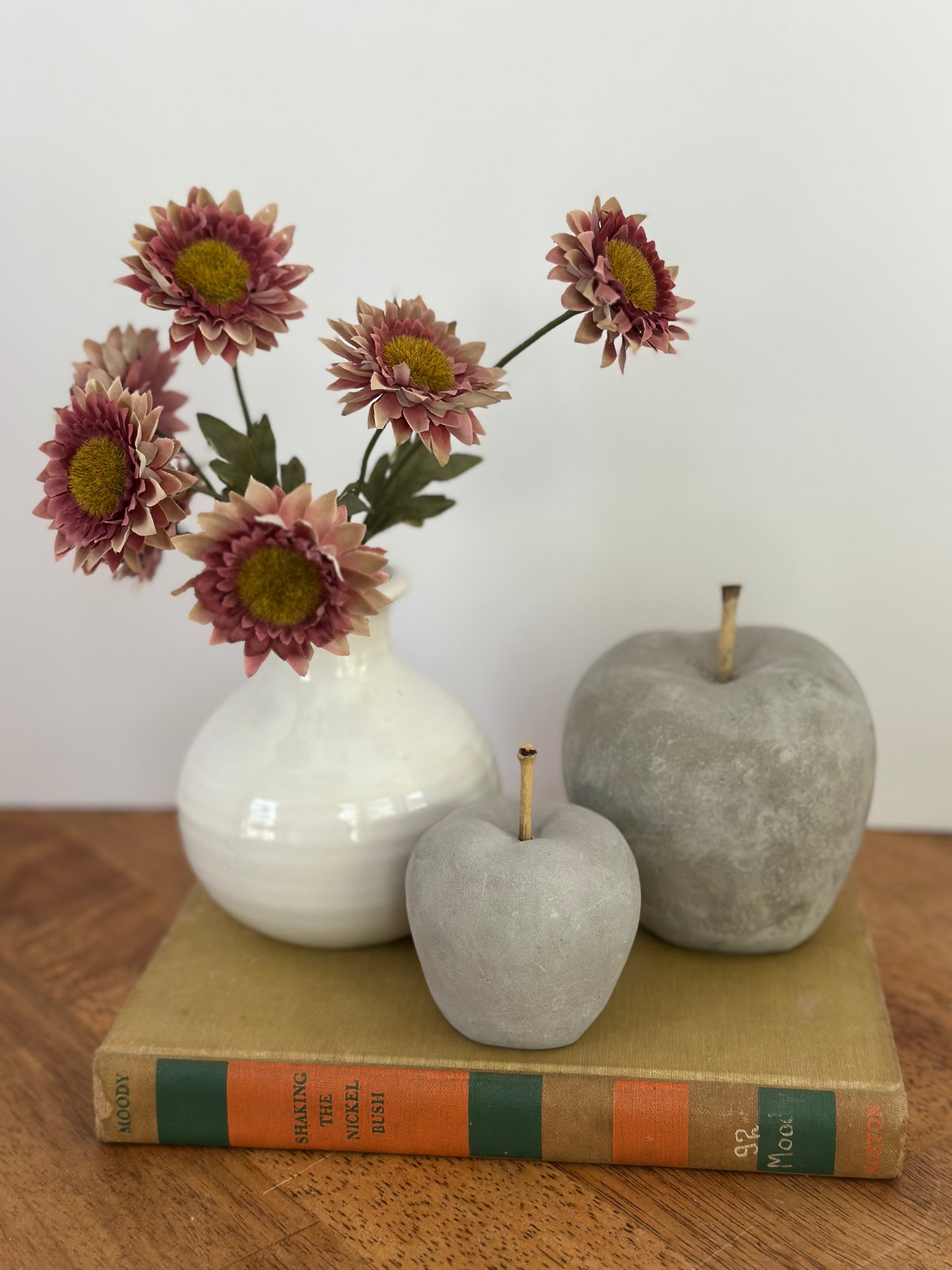 Cement Apple Decor (2)