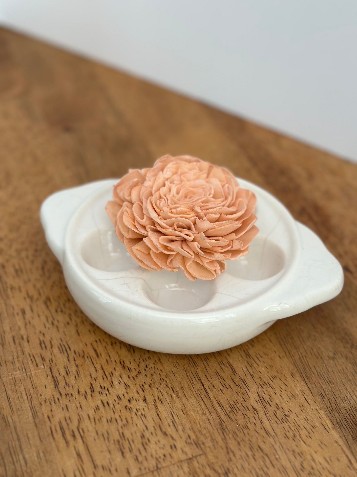 Ceramic White Escargot Dish