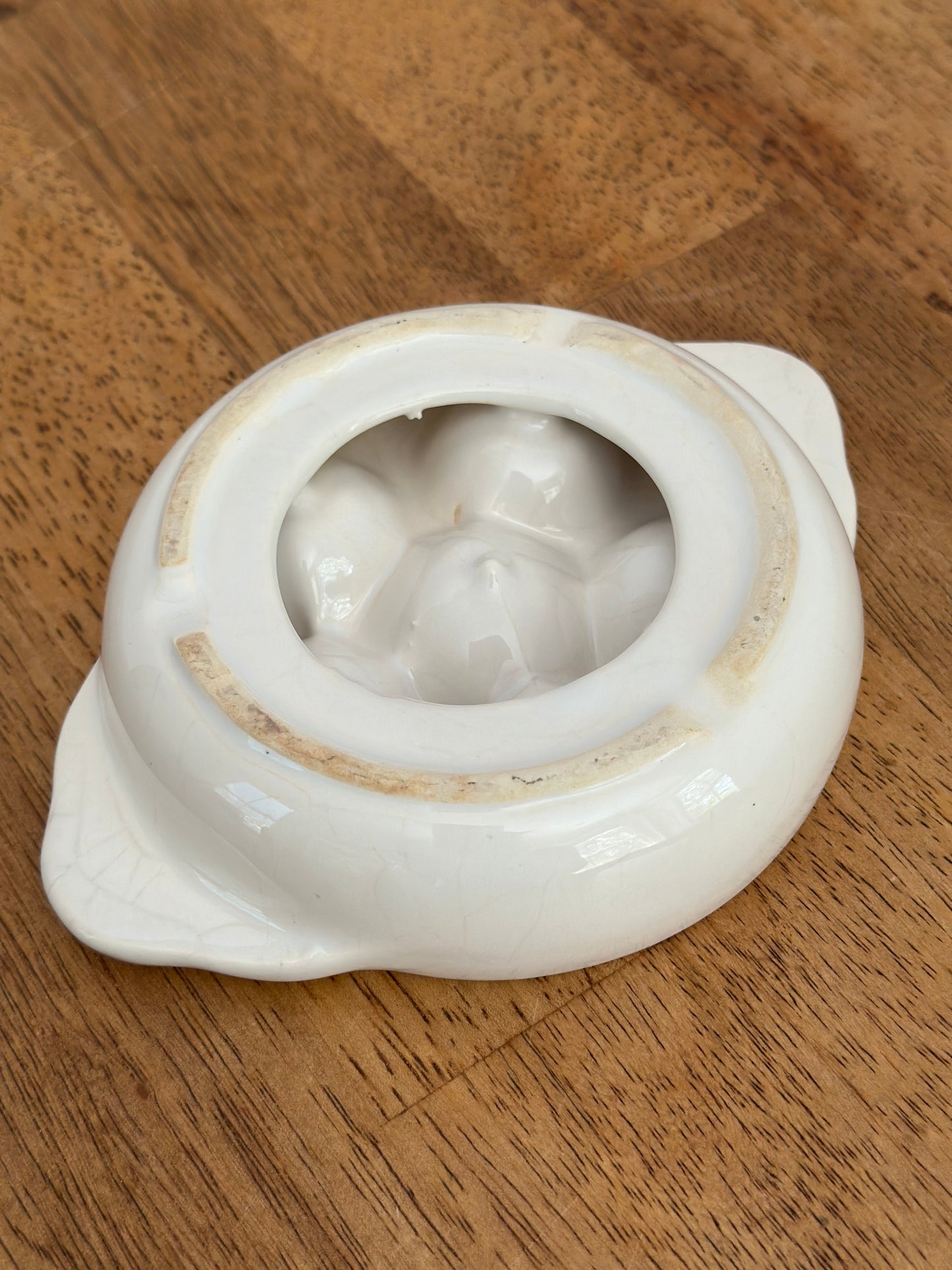 Ceramic White Escargot Dish