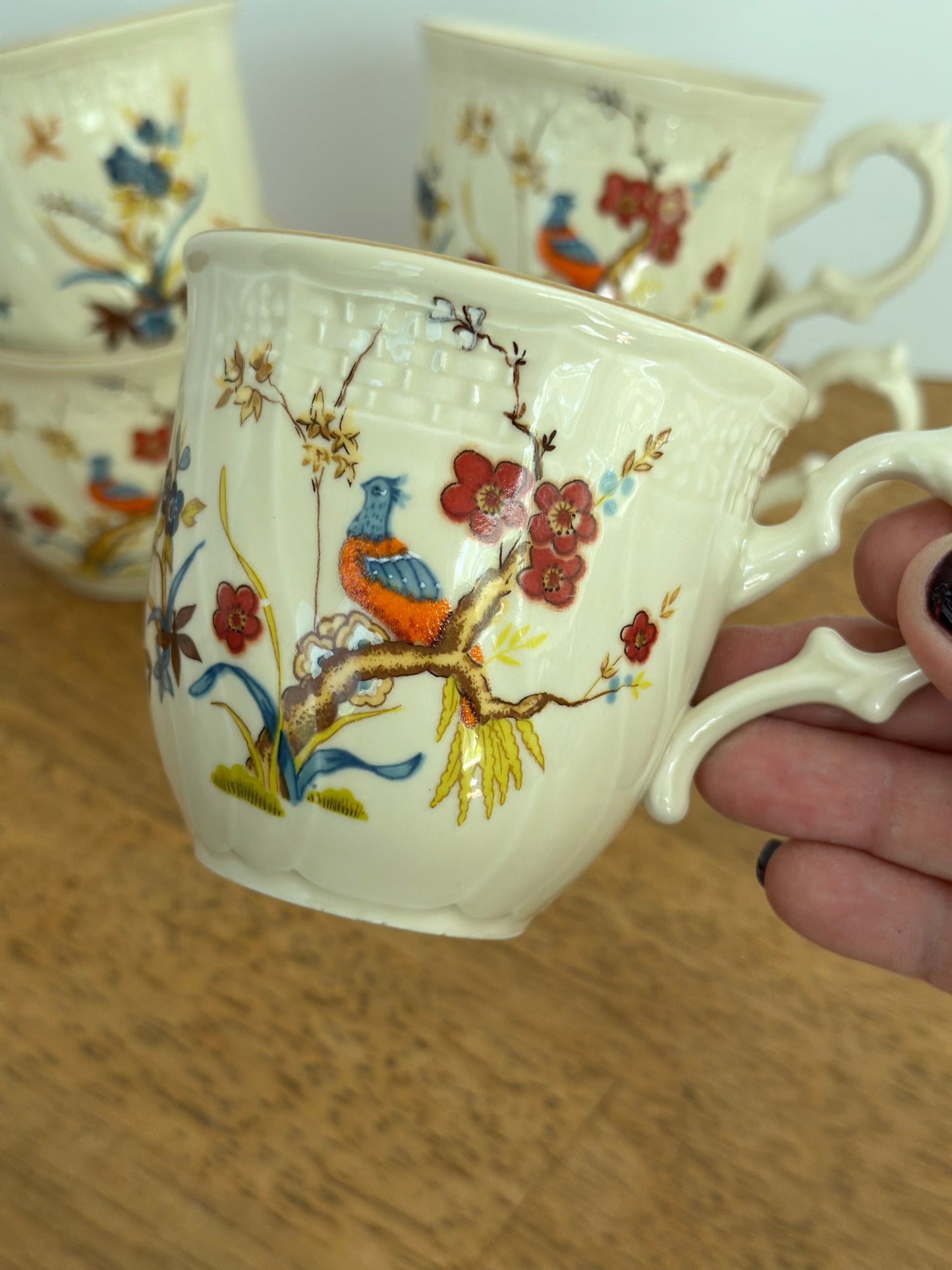 Mikasa Shangri-la Ivory Teacups (5)