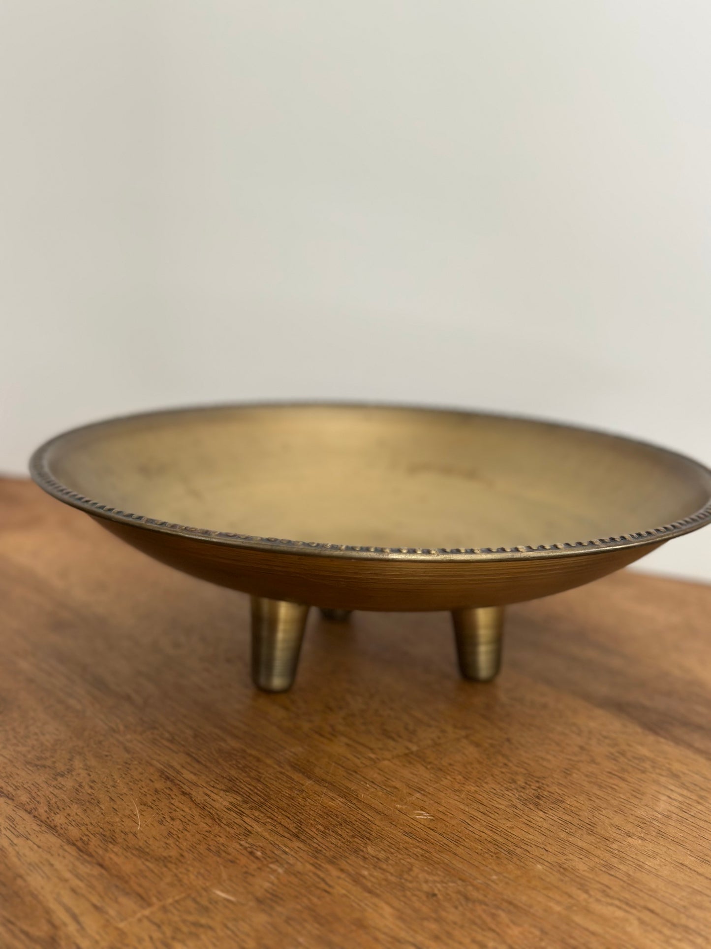 Gold Metal Footed Bowl