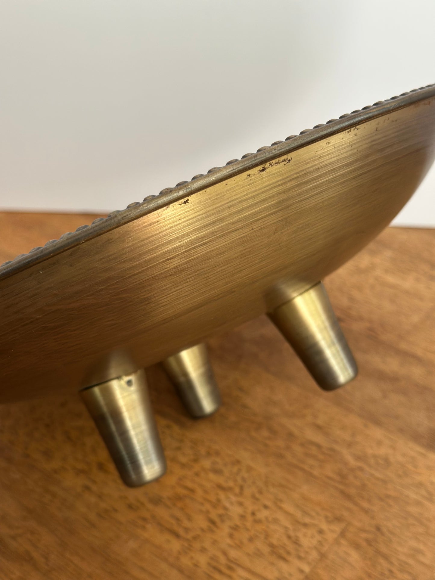 Gold Metal Footed Bowl