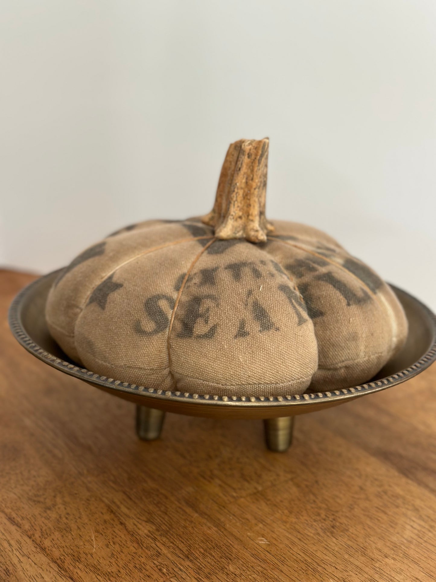 Gold Metal Footed Bowl