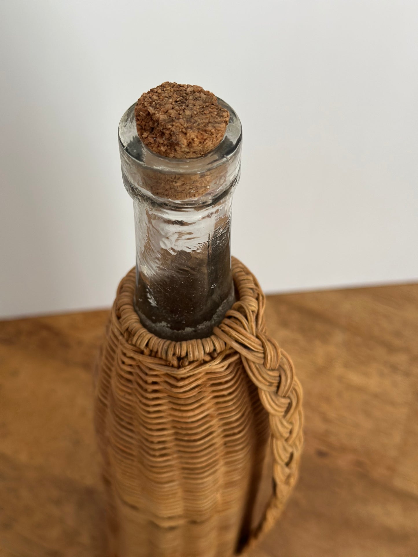 Wicker Wrapped Bottle