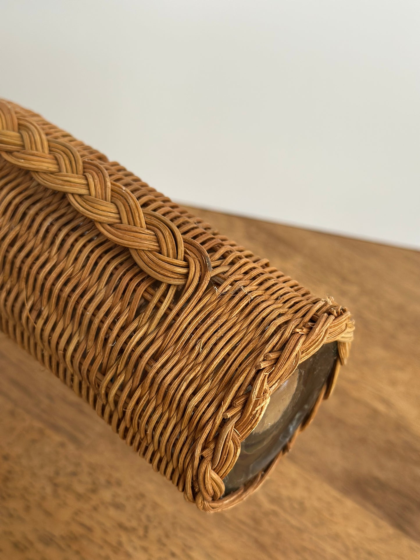 Wicker Wrapped Bottle