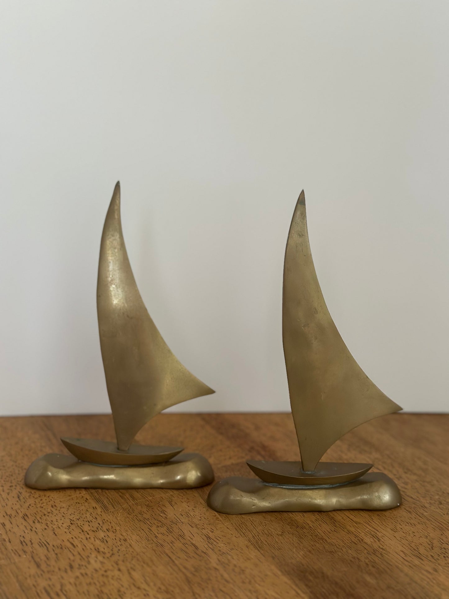 Set 2 Brass Sailboats