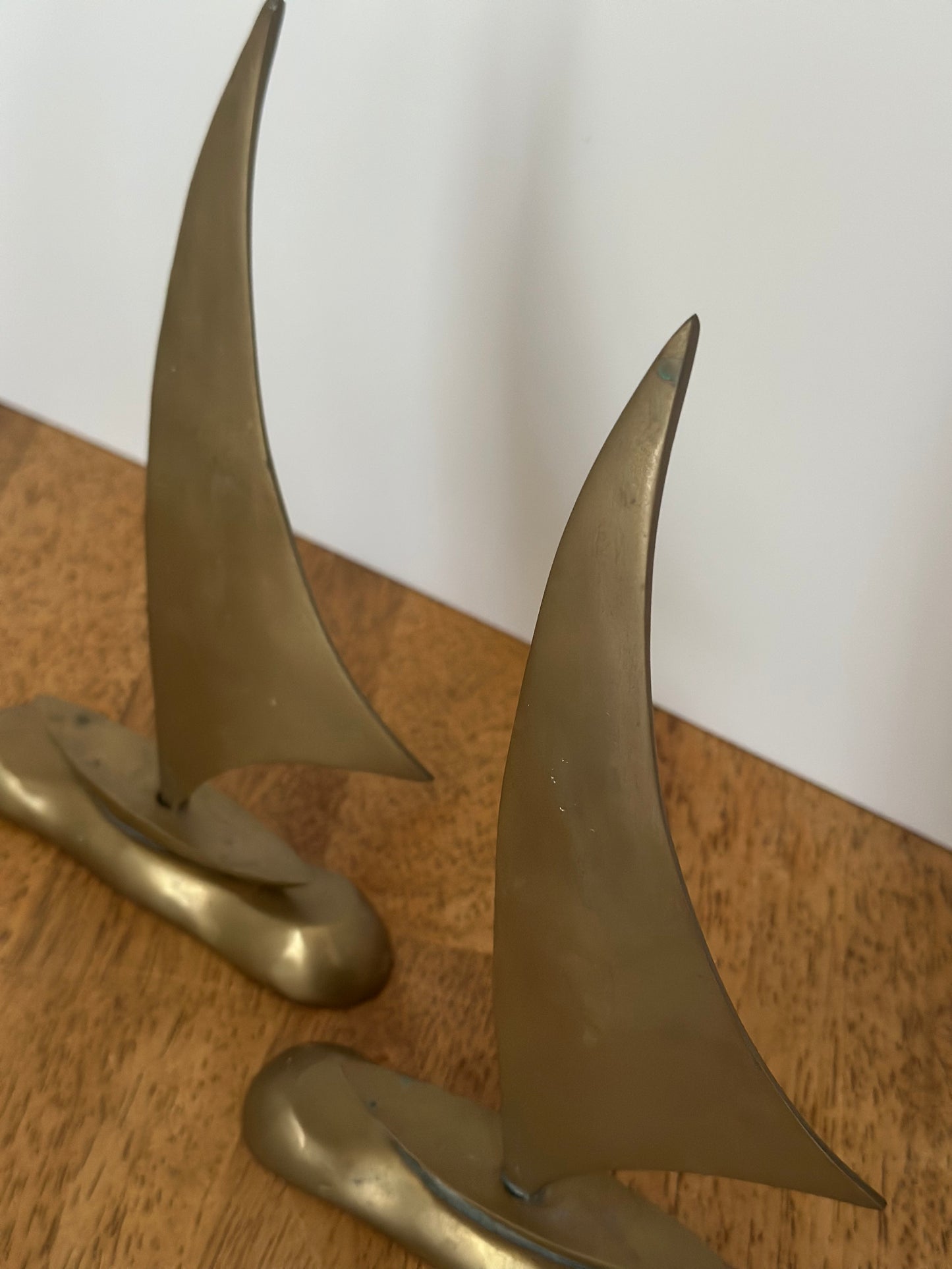 Set 2 Brass Sailboats