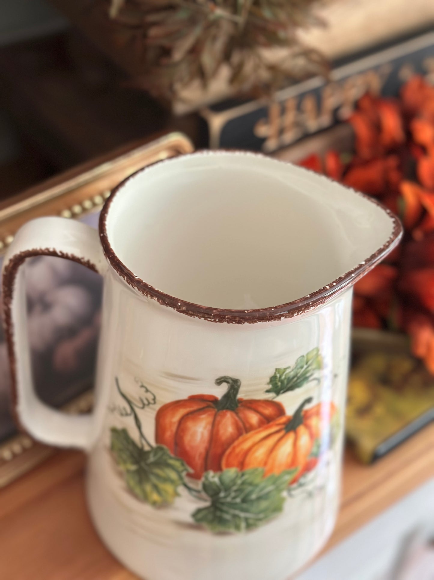 Fall Pumpkin Water Pitcher