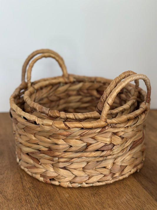 2pc Arrow Woven Baskets