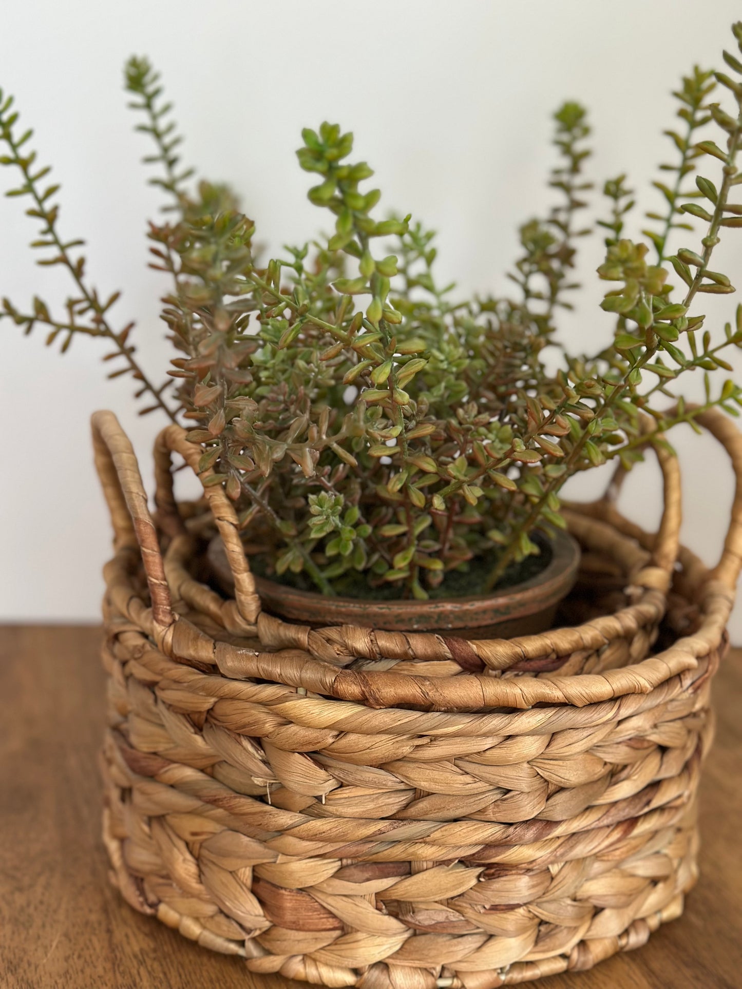 2pc Arrow Woven Baskets
