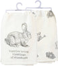 Bunnies Bring Blessings Abundance Kitchen Towel