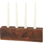 Primitive Wood Candle Holder