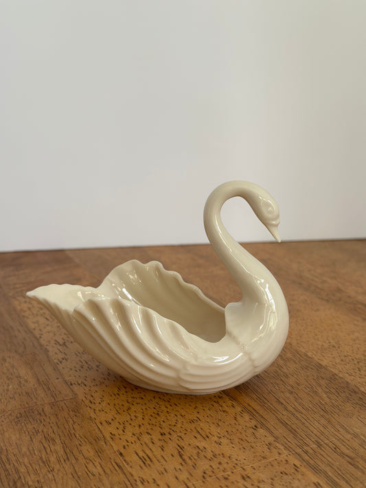 Vintage Lenox Porcelain  Swan Trinket Dish