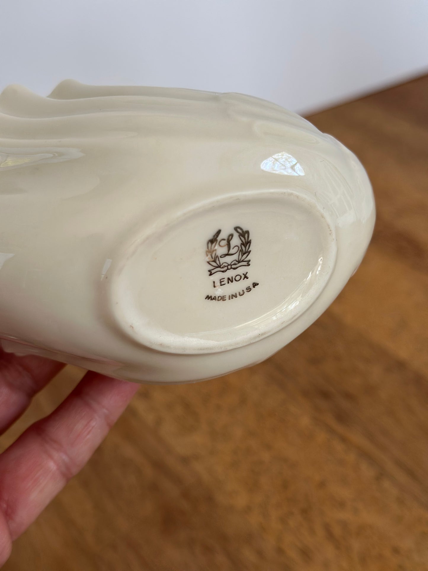 Vintage Lenox Porcelain  Swan Trinket Dish