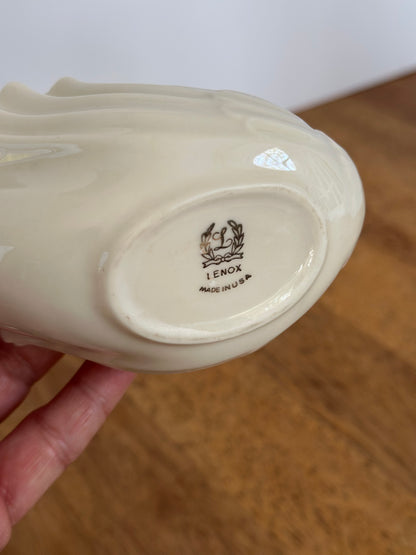 Vintage Lenox Porcelain  Swan Trinket Dish