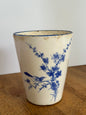 Vintage Blue & White Bird Floral Planter