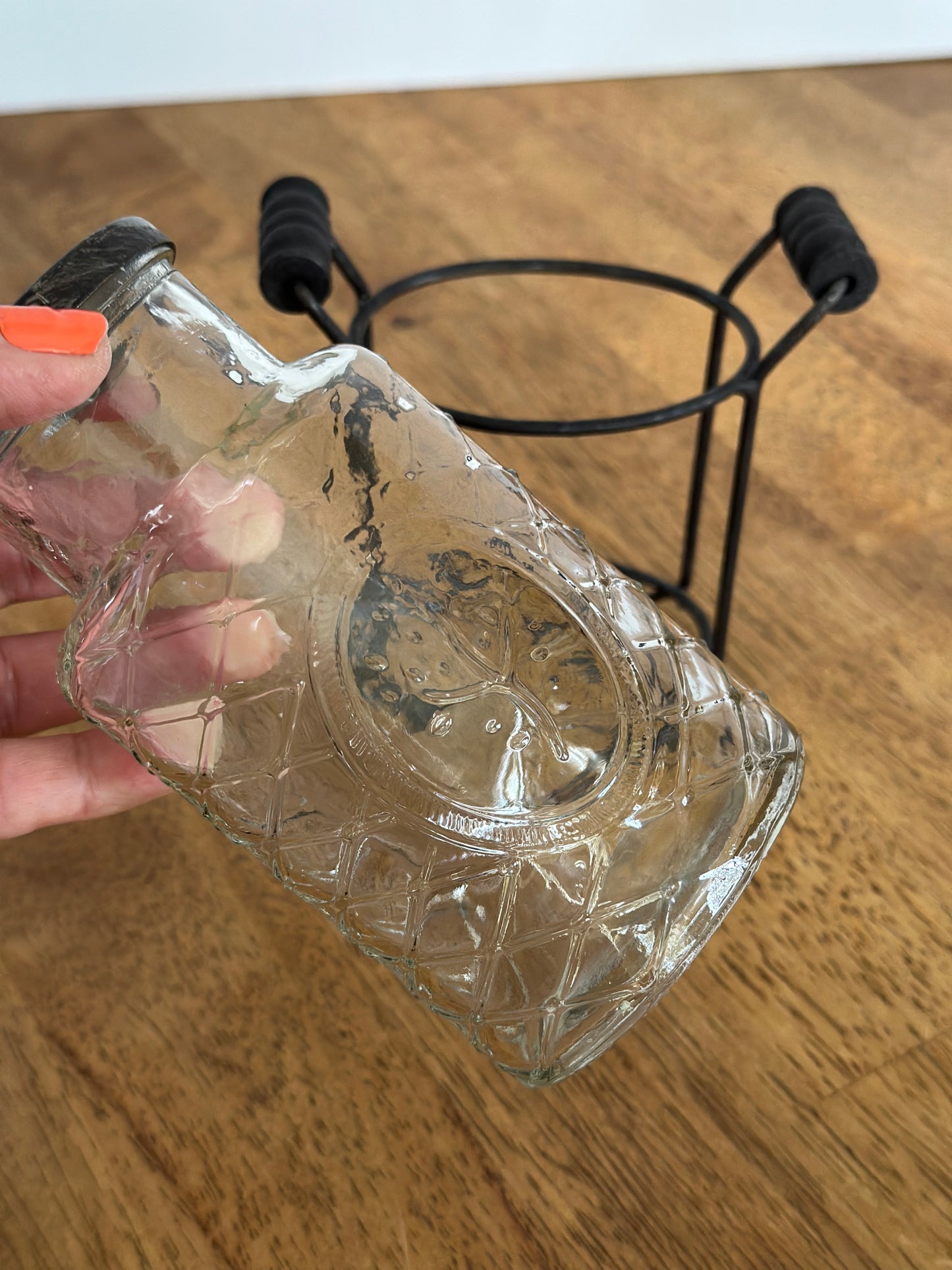 Glass Flower Jar/Flower Frog Lid