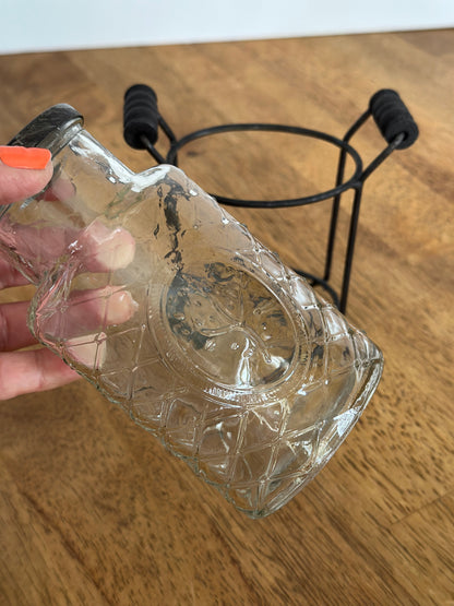 Glass Flower Jar/Flower Frog Lid