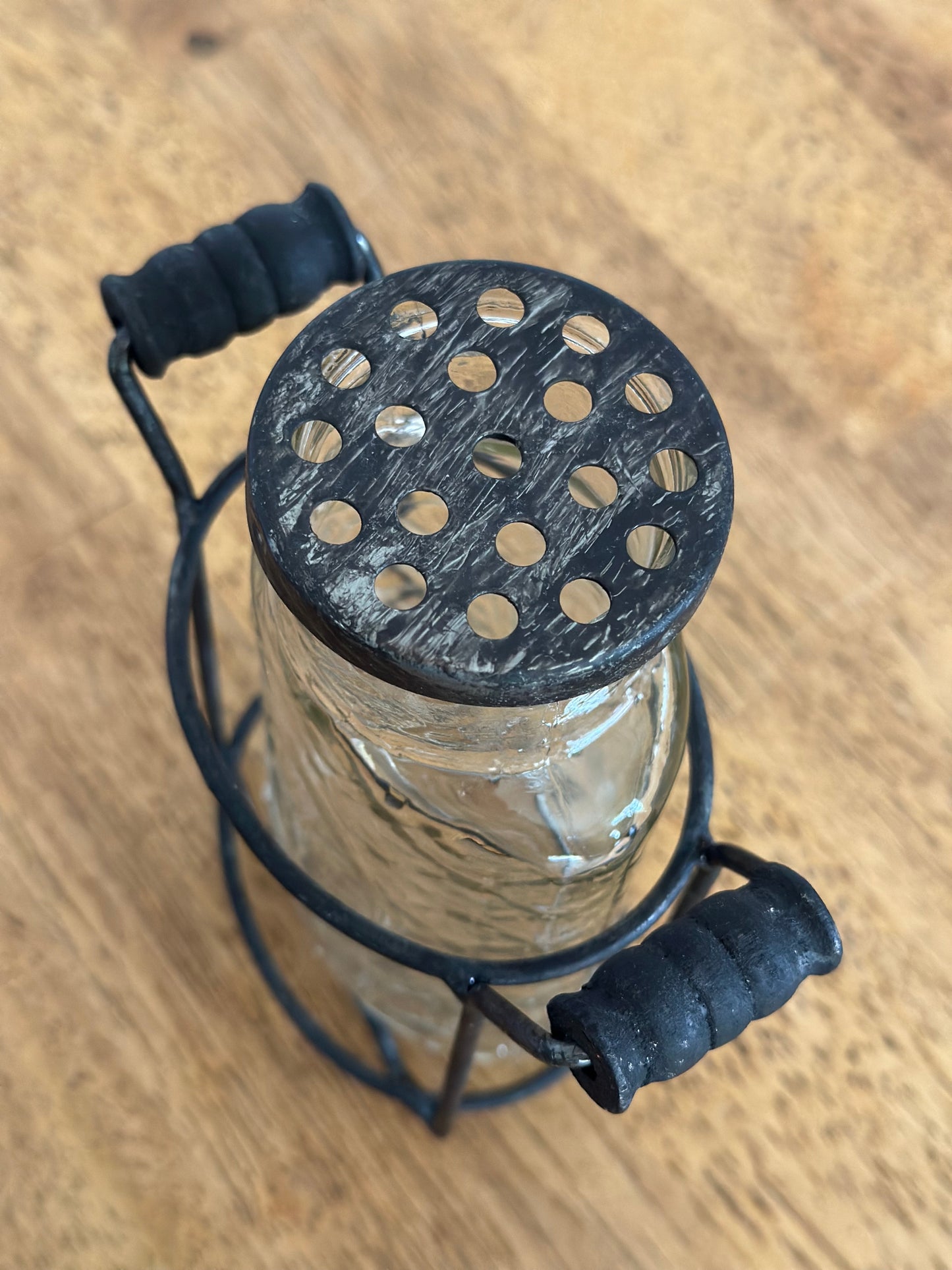 Glass Flower Jar/Flower Frog Lid