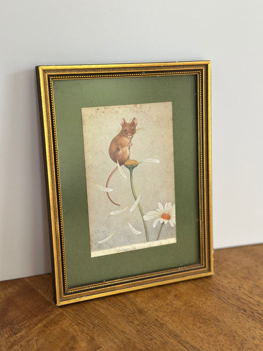 Vintage Mouse Framed Art